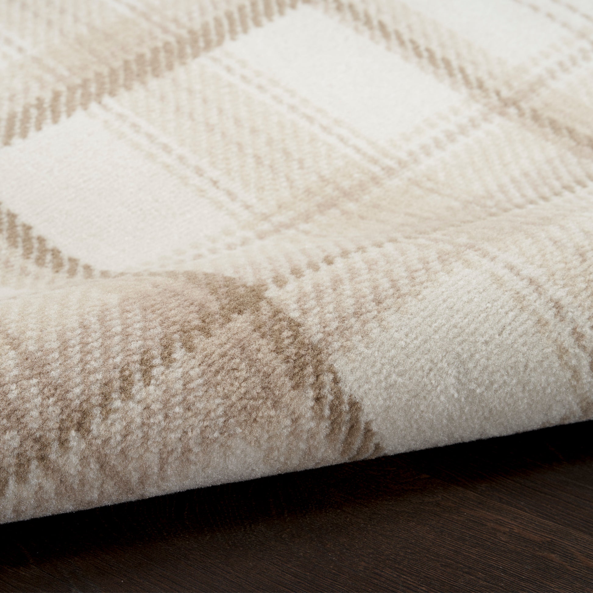 Nourison Home Grafix  Ivory Beige  Contemporary