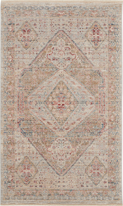Nourison Home Homestead HMS03 Beige Grey Traditional Power-loomed Rug