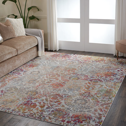 Nourison Home Ankara Global  Ivory Orange  Transitional