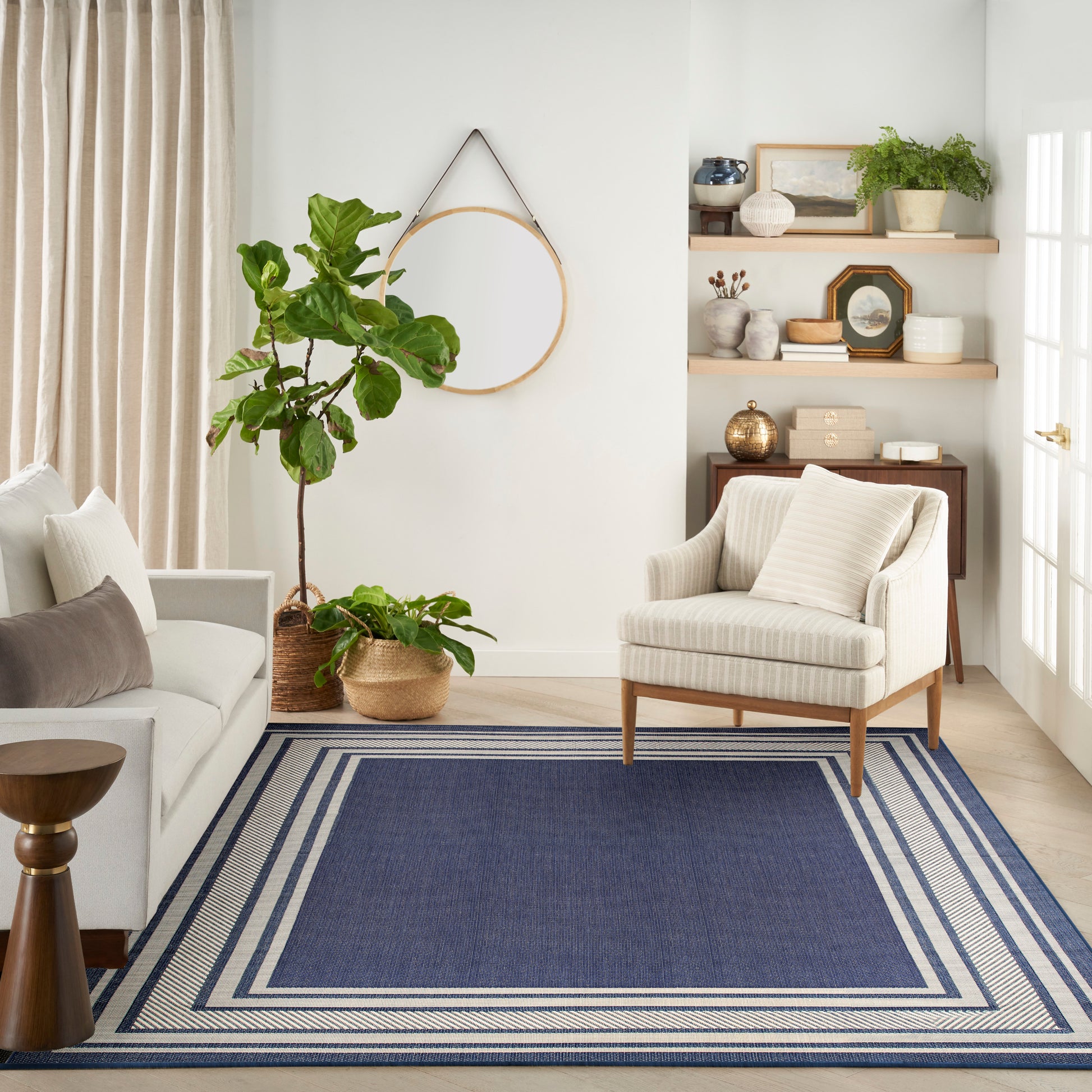 Nourison Home Horizon Indoor/Outdoor  Navy  Contemporary