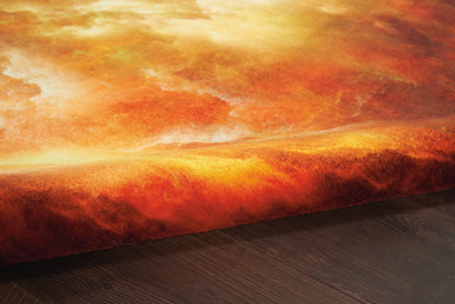 Nourison Home Le Reve  Red Multicolor  Contemporary