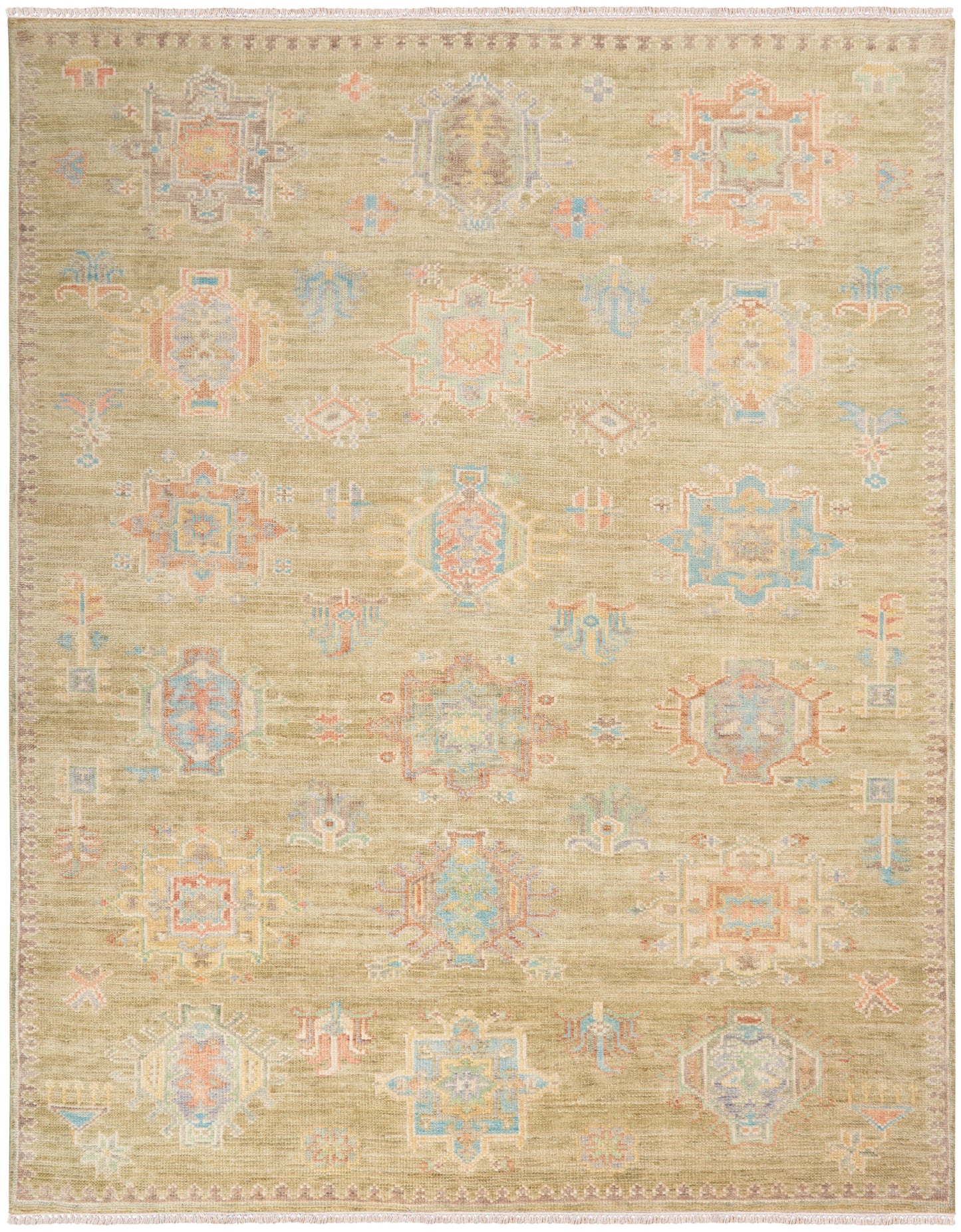 Nourison Home Odessa ODS05 Sage Traditional Knotted Rug