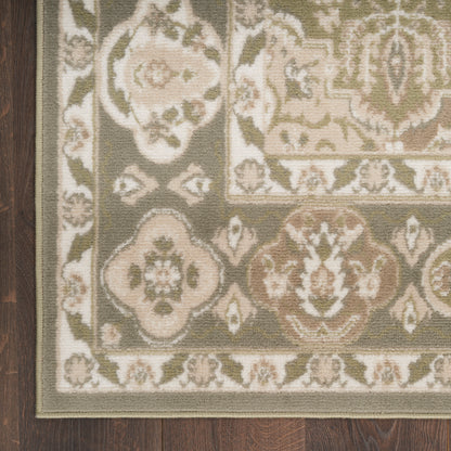 Nourison Home Grafix  Green  Traditional