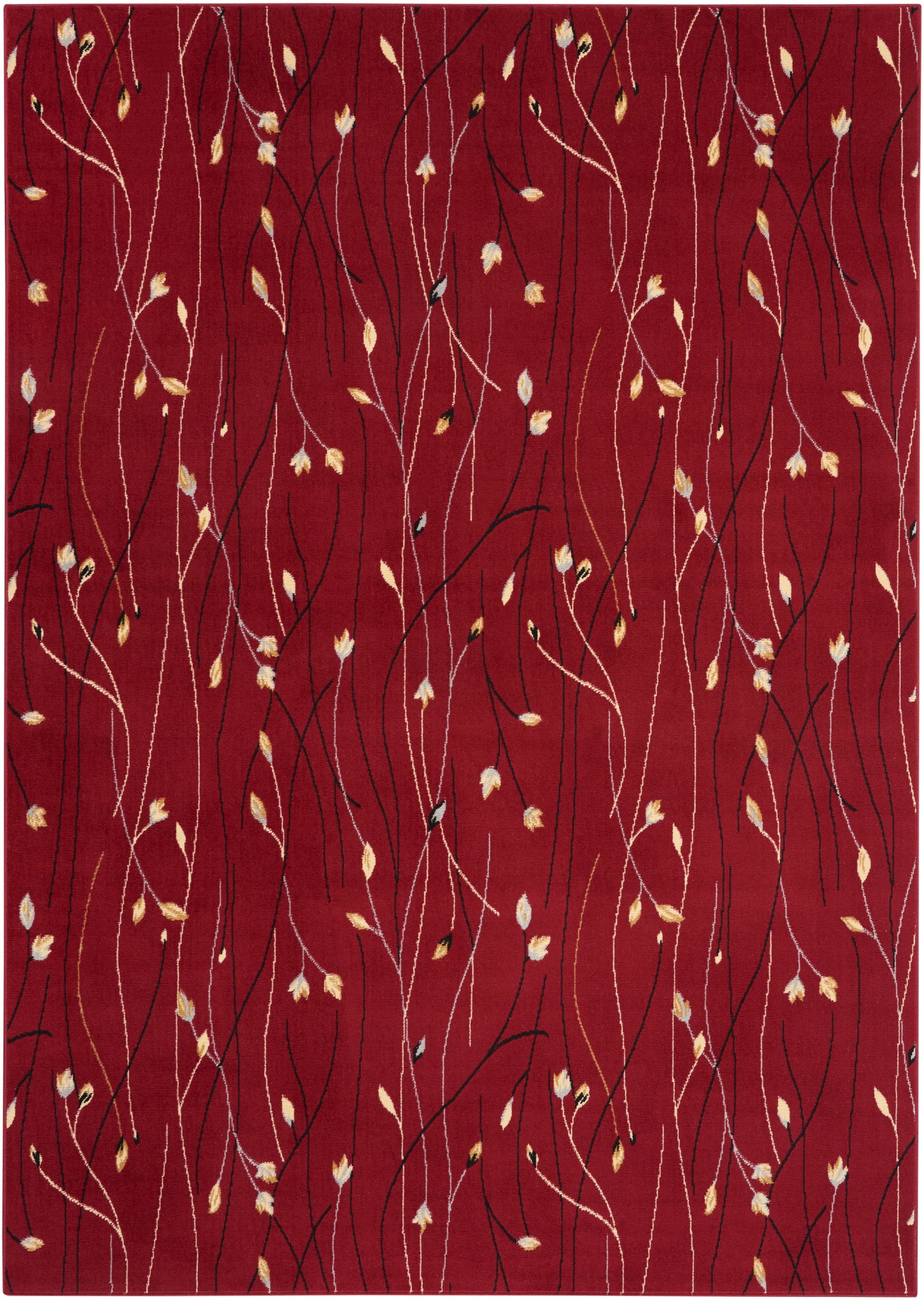 Nourison Home Grafix GRF15 Red Contemporary Power-loomed Rug