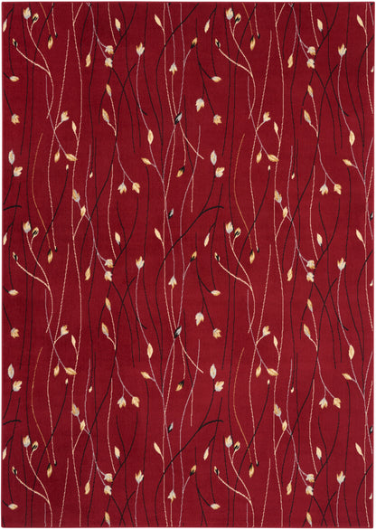 Nourison Home Grafix GRF15 Red Contemporary Power-loomed Rug