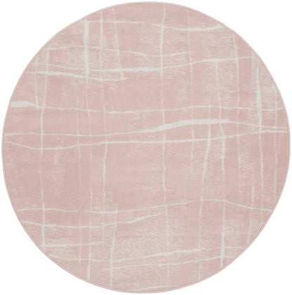 Nourison Home Whimsicle WHS09 Pink Ivory Contemporary Power-loomed Rug