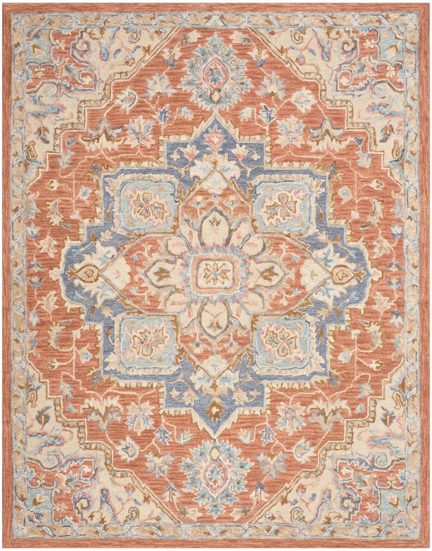 Nourison Home Maison  Rust Ivory  Traditional