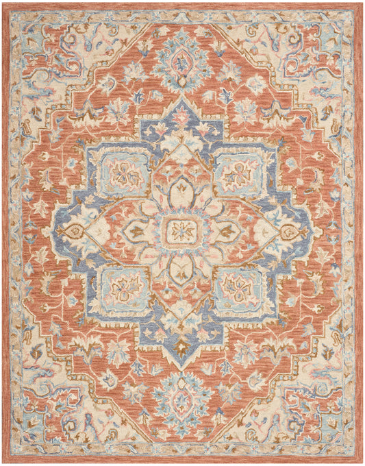 Nourison Home Maison  Rust Ivory  Traditional