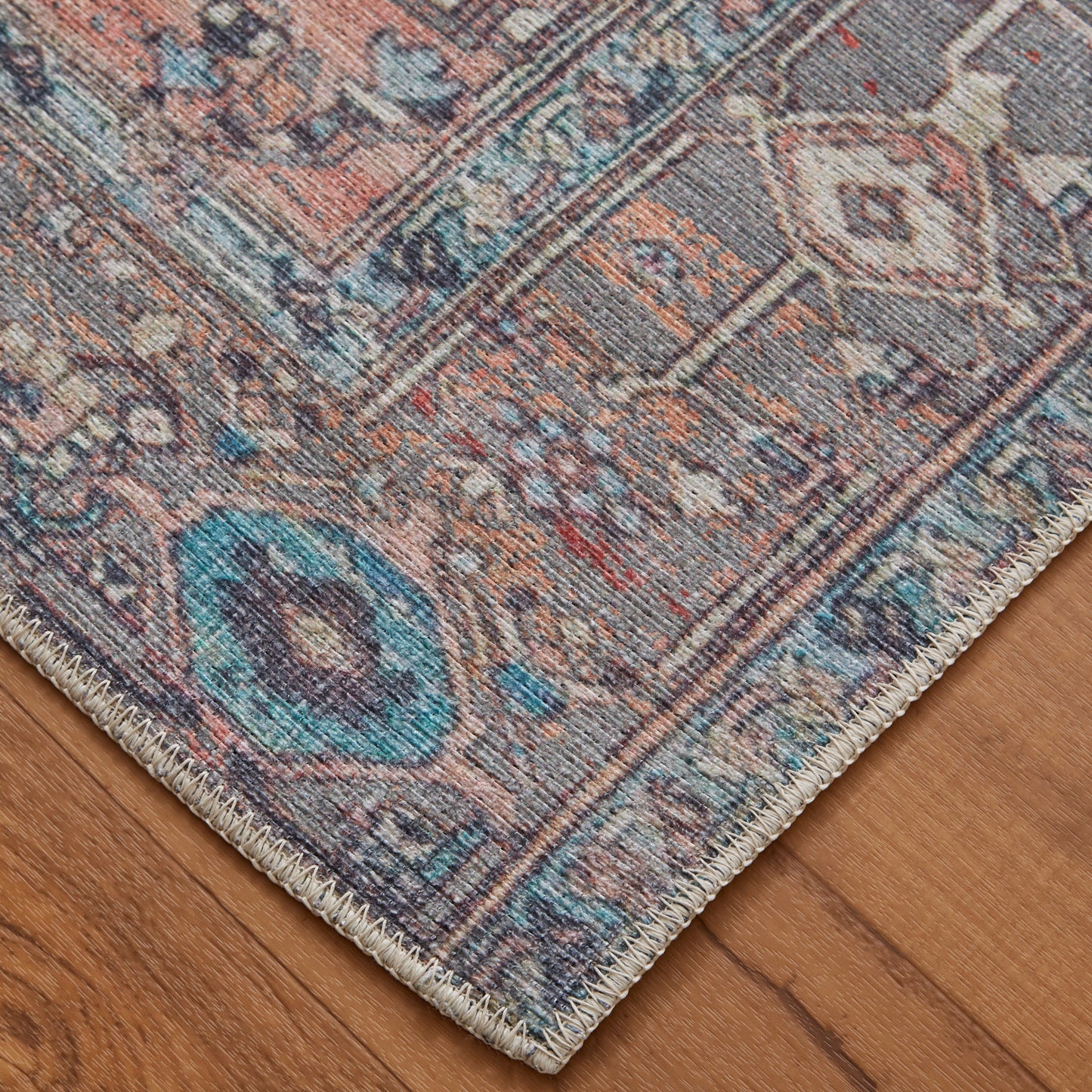 Feizy Percy  Gray Multi Transitional/Bohemian & Eclectic/Casual