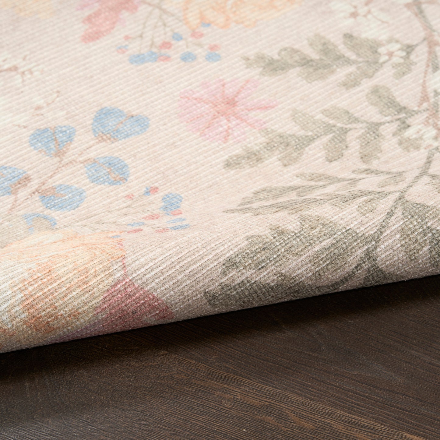 Nourison Home Botanical Washables  Beige Multicolor  Contemporary