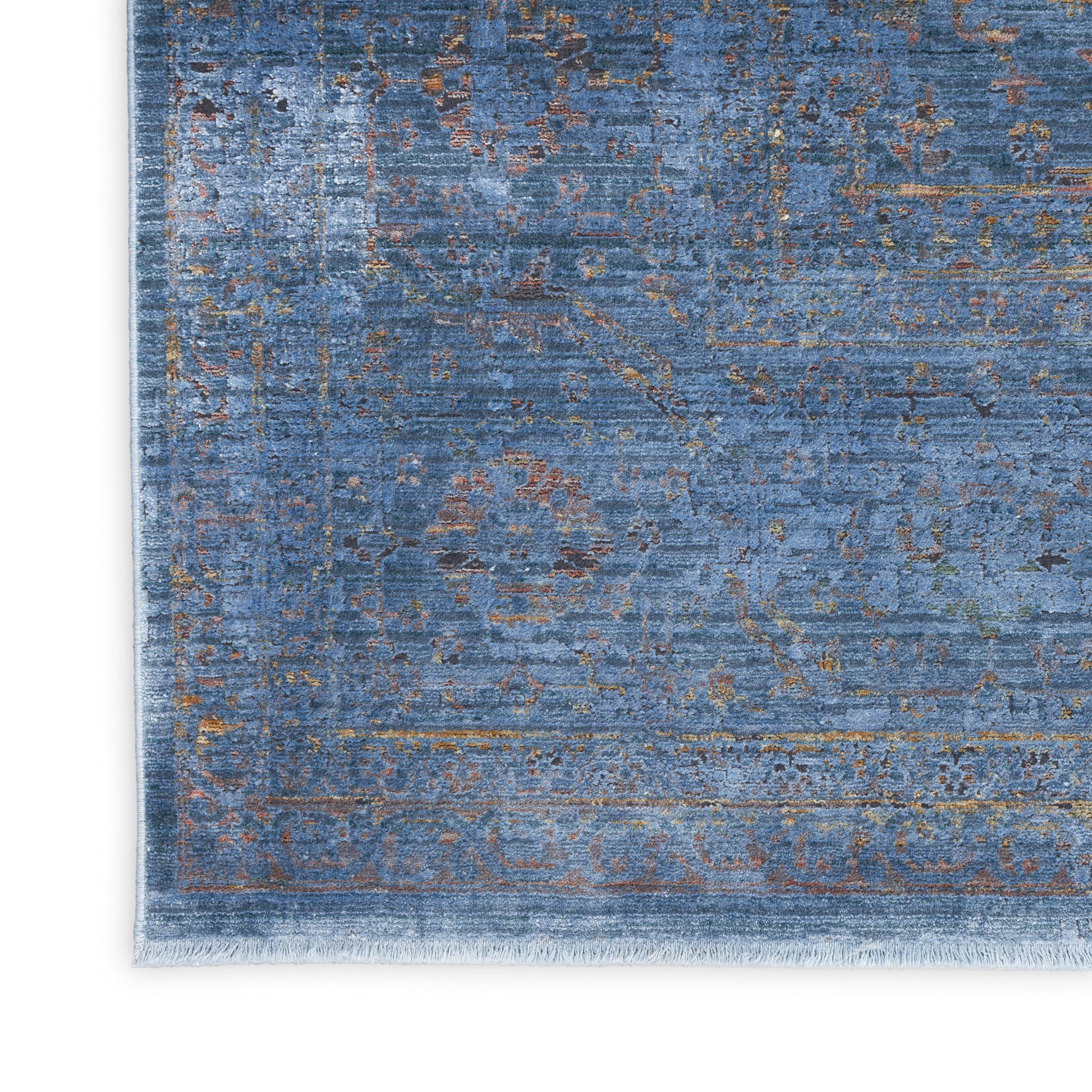 Nourison Home Luxurious  Blue  Traditional