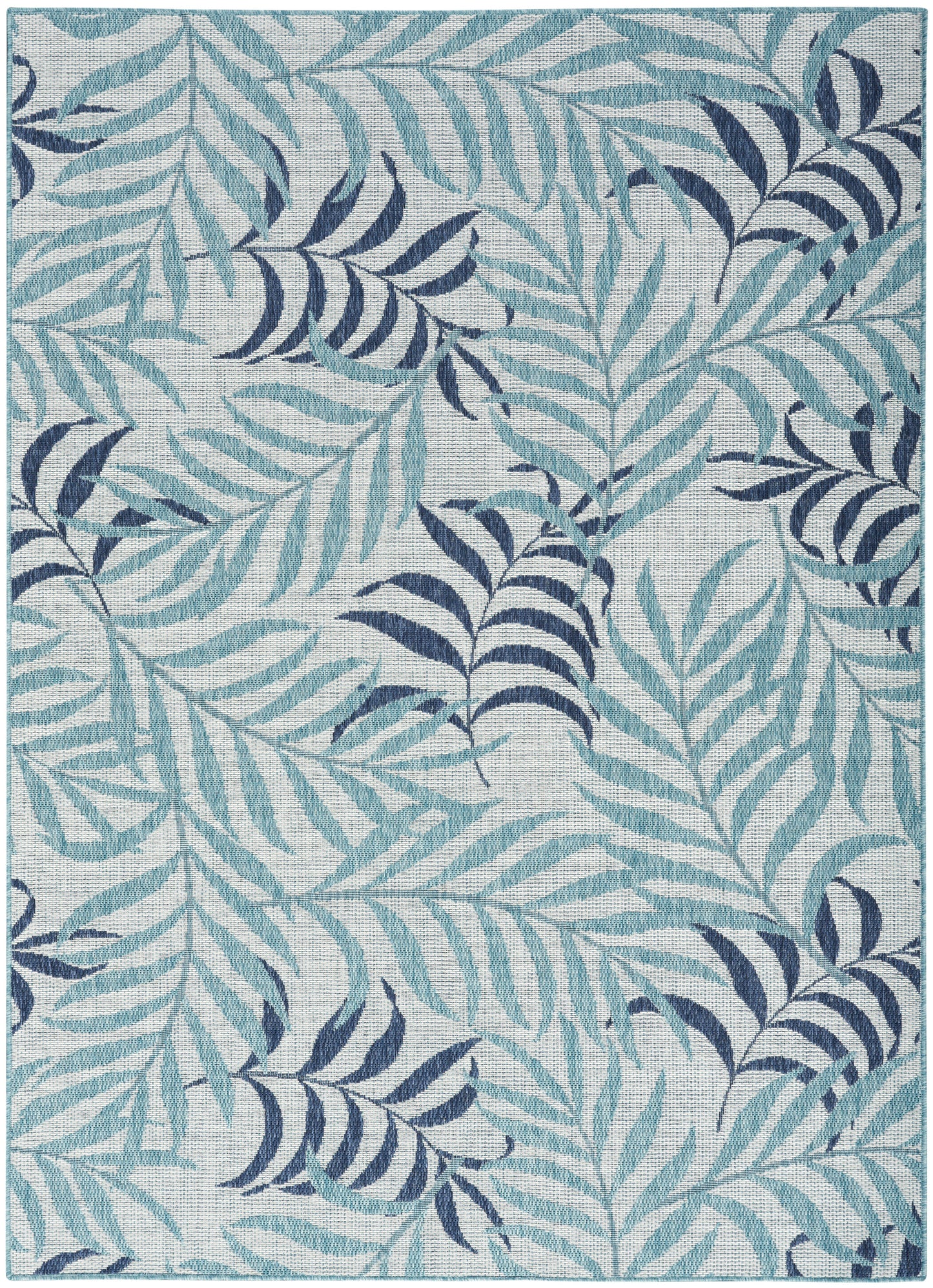 Nourison Home Garden Oasis GOA01 Blue Contemporary Power-loomed Rug