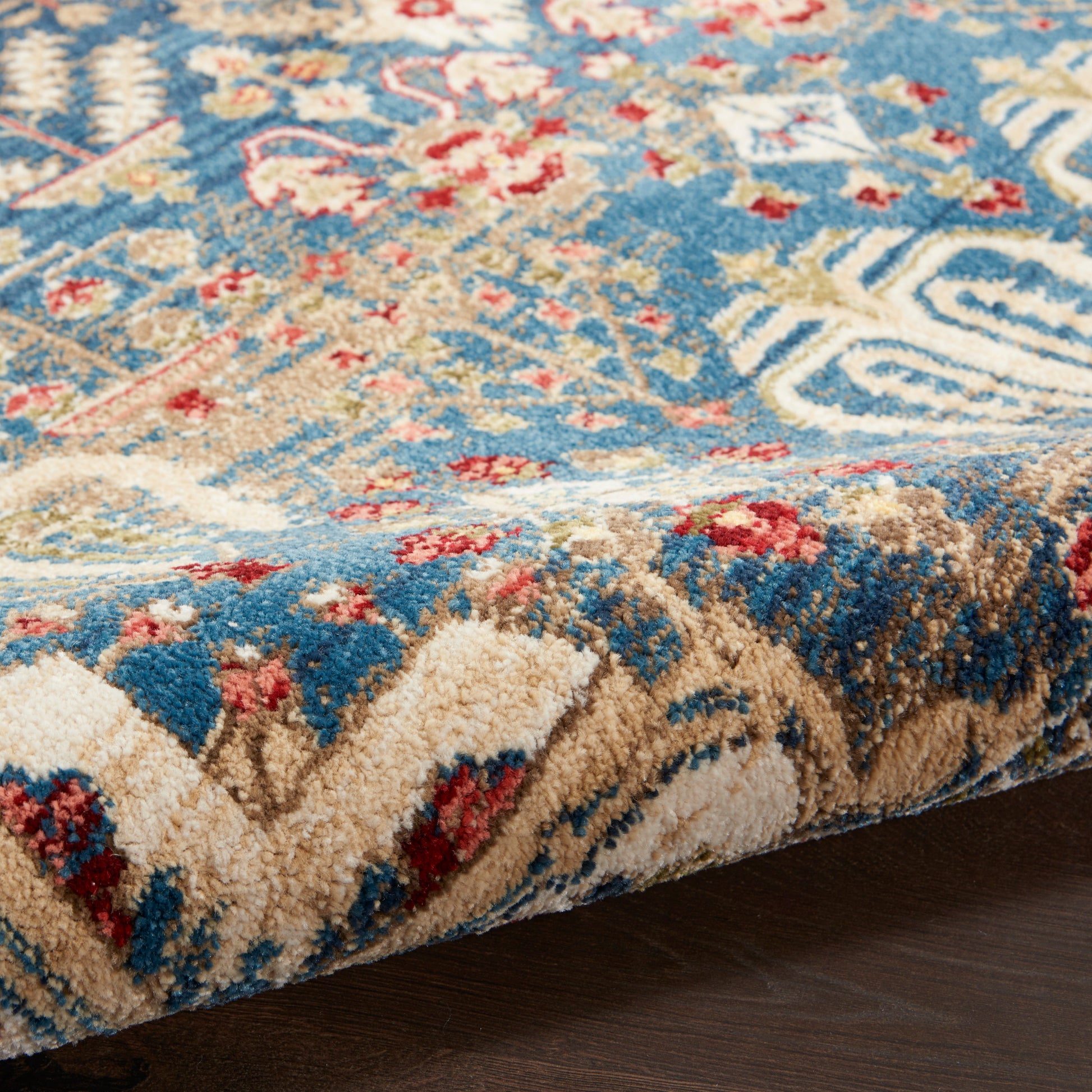 Nourison Home Karisma  Blue Ivory  Traditional