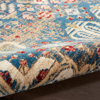 Nourison Home Karisma  Blue Ivory  Traditional