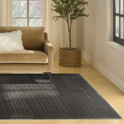 Nourison Home Nordic  Black Taupe  Contemporary