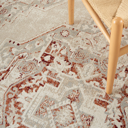 Nourison Home Carina  Brick Silver  Transitional