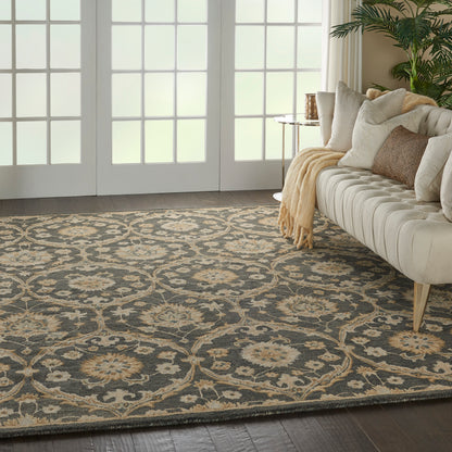 Nourison Home Jazmine  Navy  Traditional