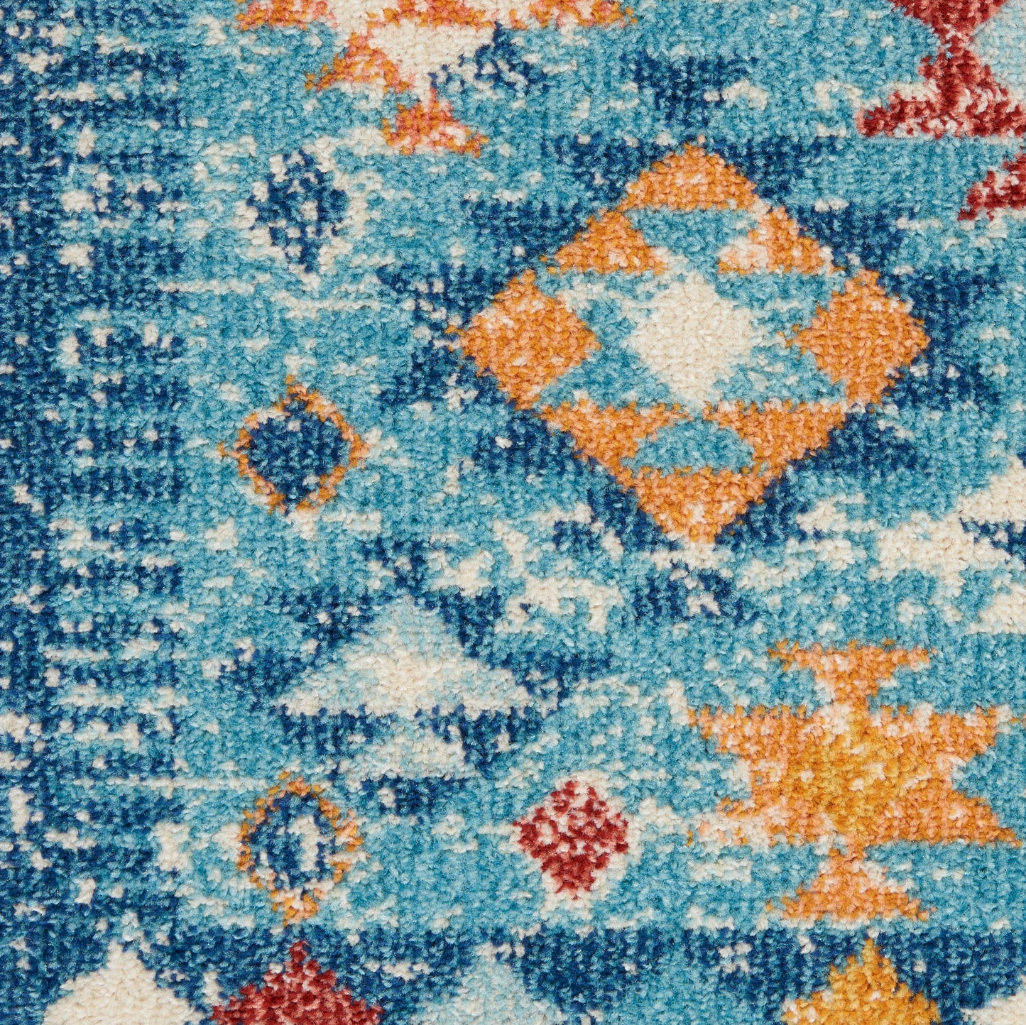 Nourison Home Passion  Blue Multicolor  Transitional