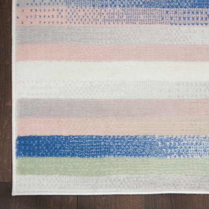 Nourison Home Whimsicle  Ivory Multicolor  Contemporary