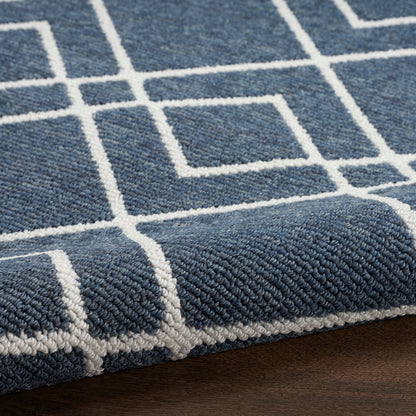 Nourison Home Modern Lines  Denim  Contemporary
