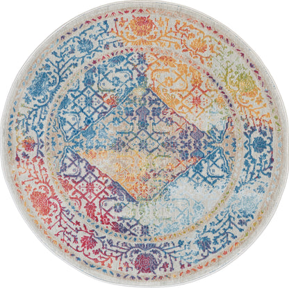 Nourison Home Ankara Global ANR04 Ivory Multicolor Transitional Power-loomed Rug