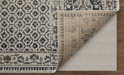 Feizy Kano 3874F Gray Ivory Transitional/Bohemian & Eclect Rug - Rugs - Feizy - Atlanta Designer Rugs