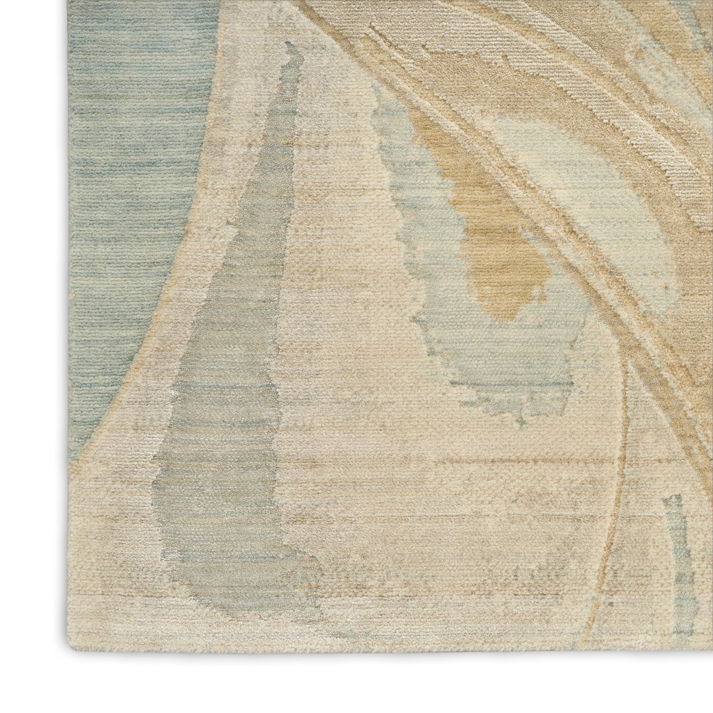 Nourison Home Brushlight  Blue Ivory  Contemporary