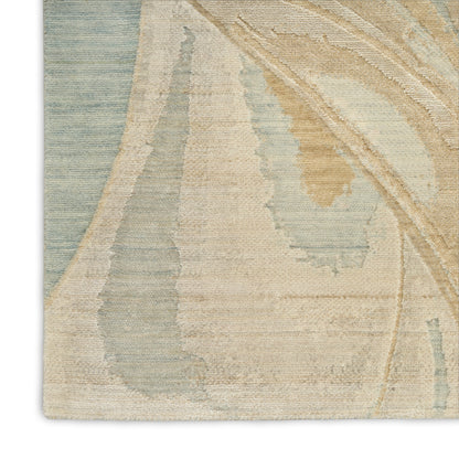 Nourison Home Brushlight  Blue Ivory  Contemporary