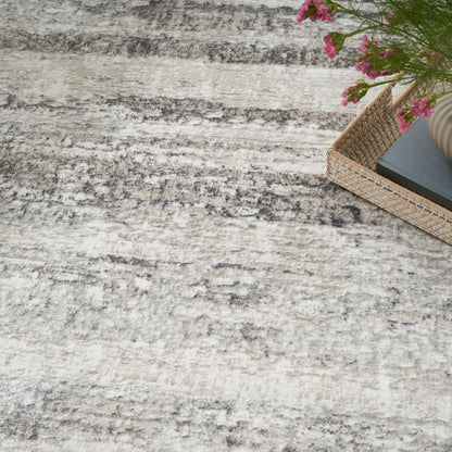 Nourison Home Glitz  Cream Grey  Contemporary