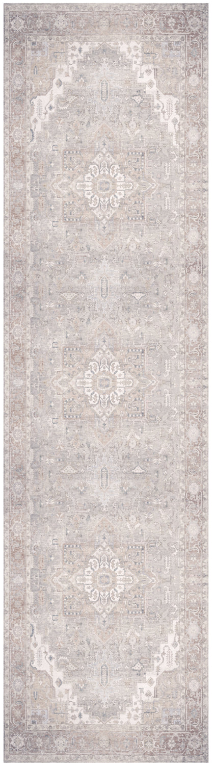 Nourison Home Vintage Washables VWS07 Light Blue Traditional Flat Weave Rug