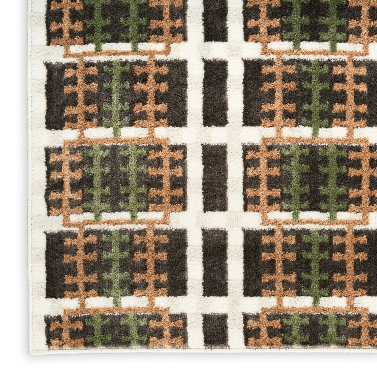 Nourison Home Nordic  Charcoal Multicolor  Contemporary