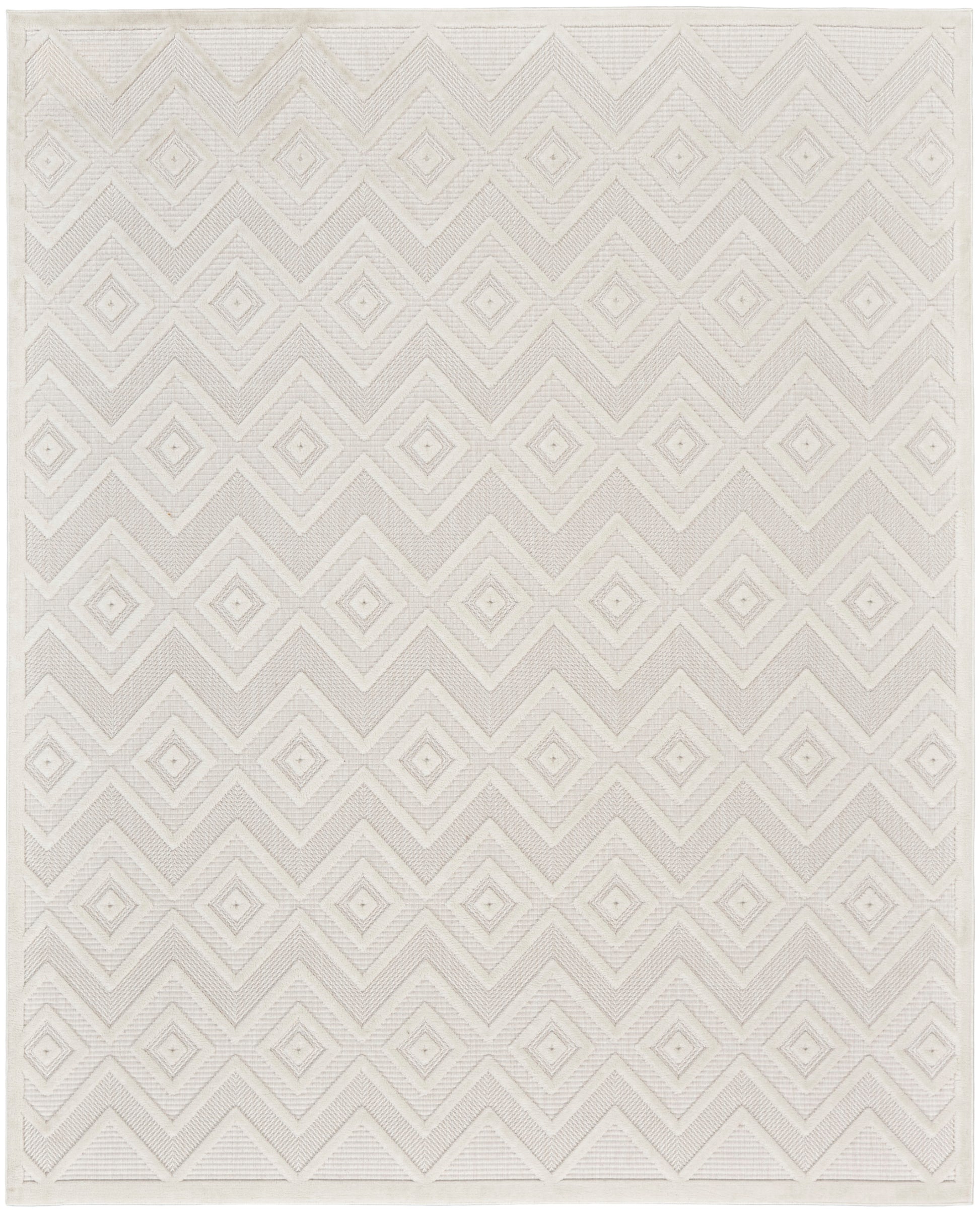 Nourison Home Versatile  Ivory White  Contemporary