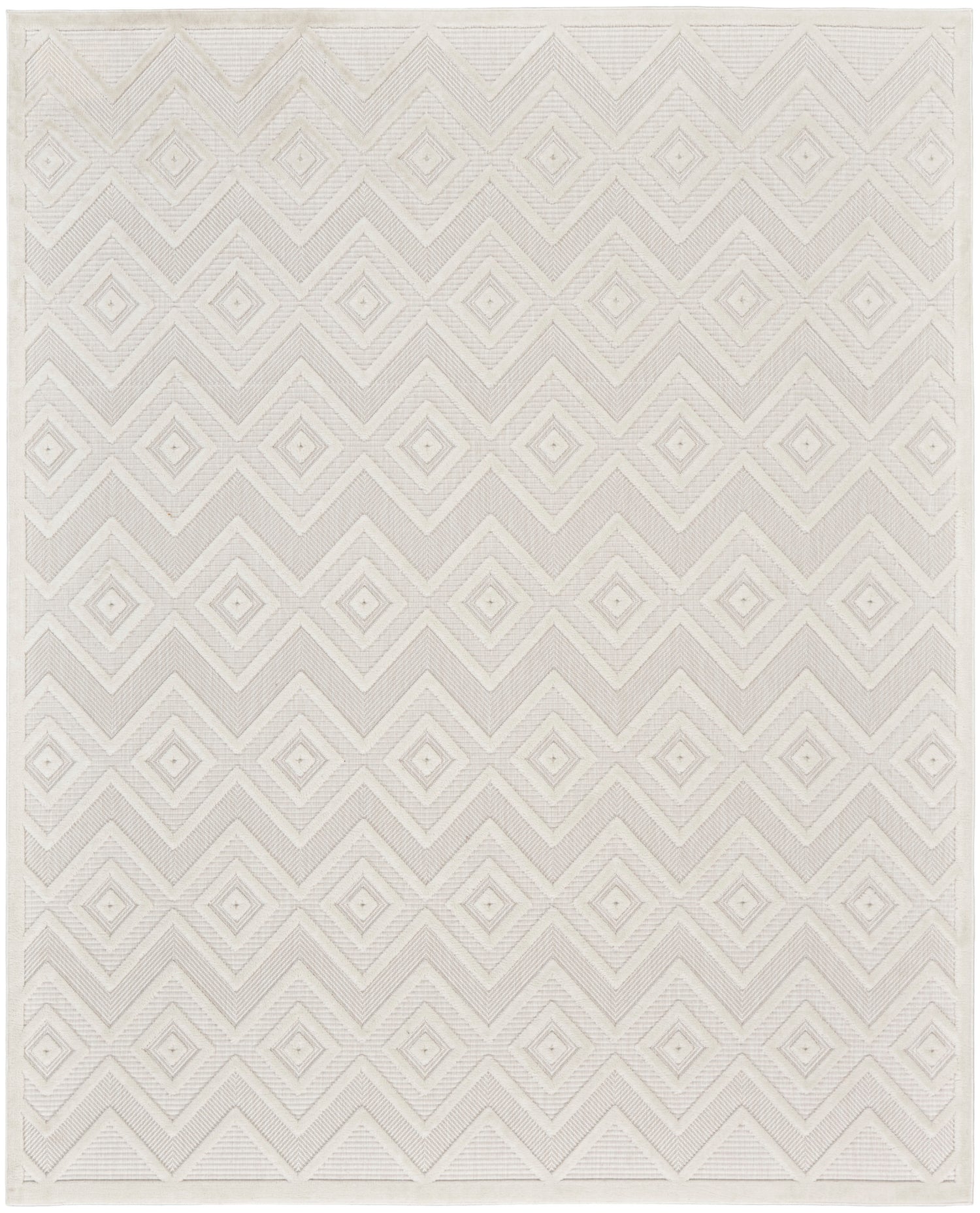 Nourison Home Versatile  Ivory White  Contemporary