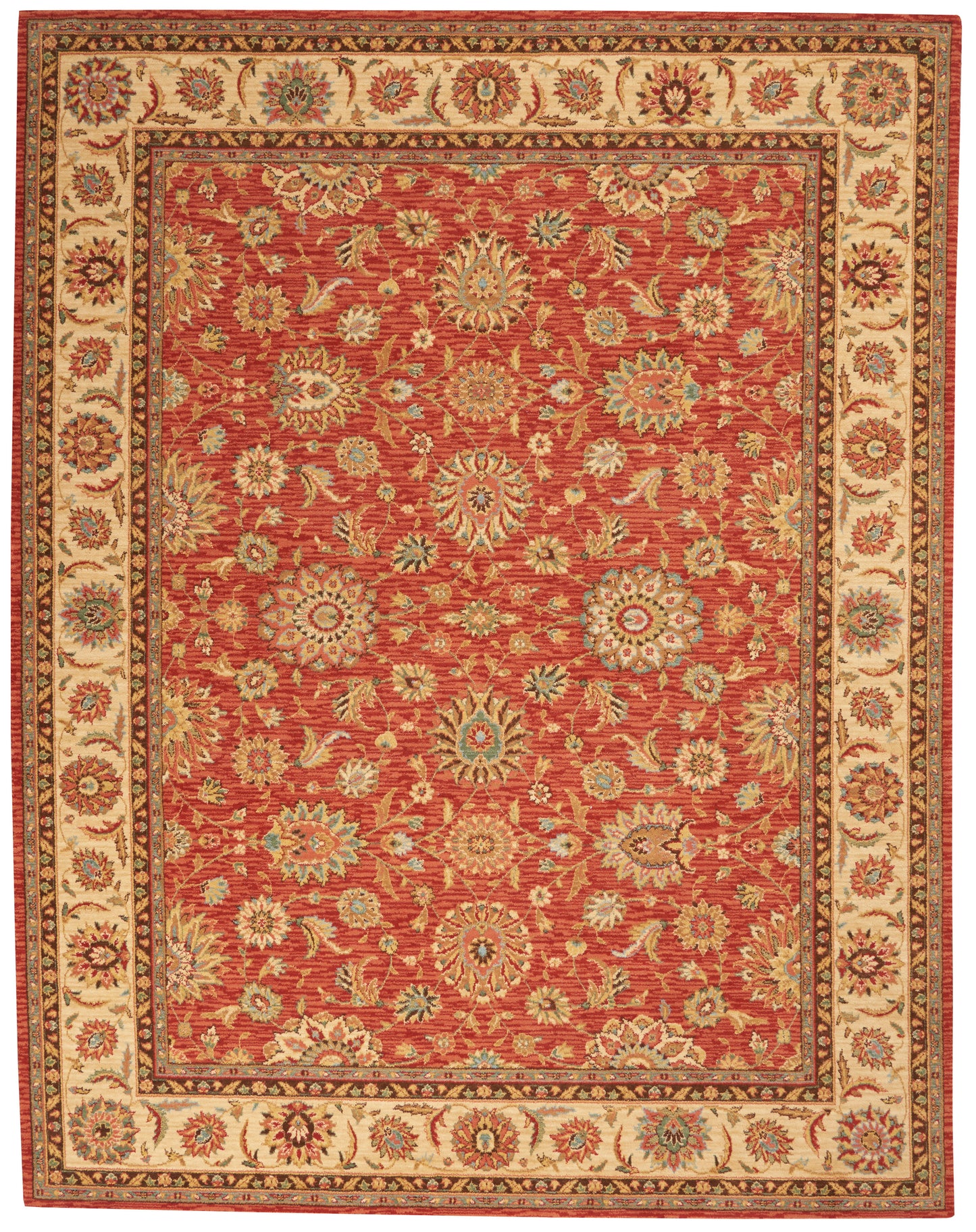 Nourison Home Living Treasures  Rust  Traditional