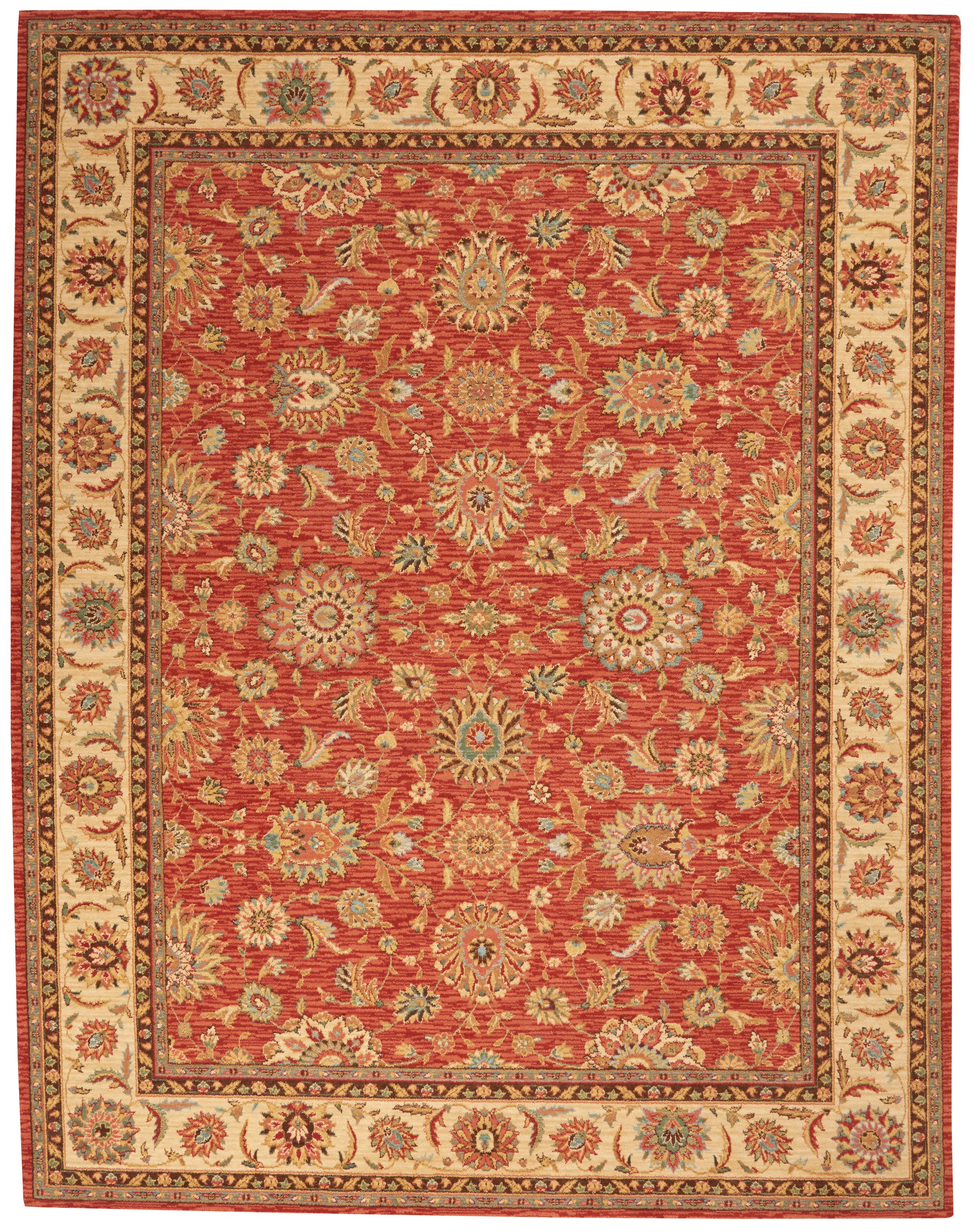 Nourison Home Living Treasures  Rust  Traditional