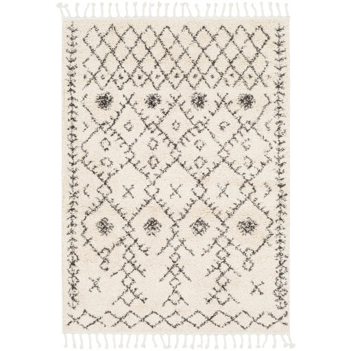 Surya Berber Shag BBE-2302 Charcoal Global Machinemade Rug