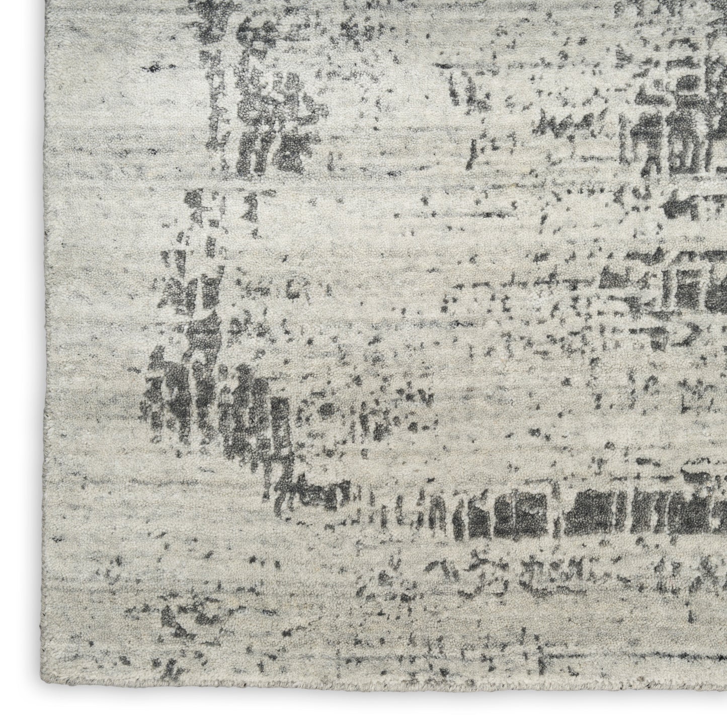 Nourison Home Harmony  Ivory Charcoal  Contemporary