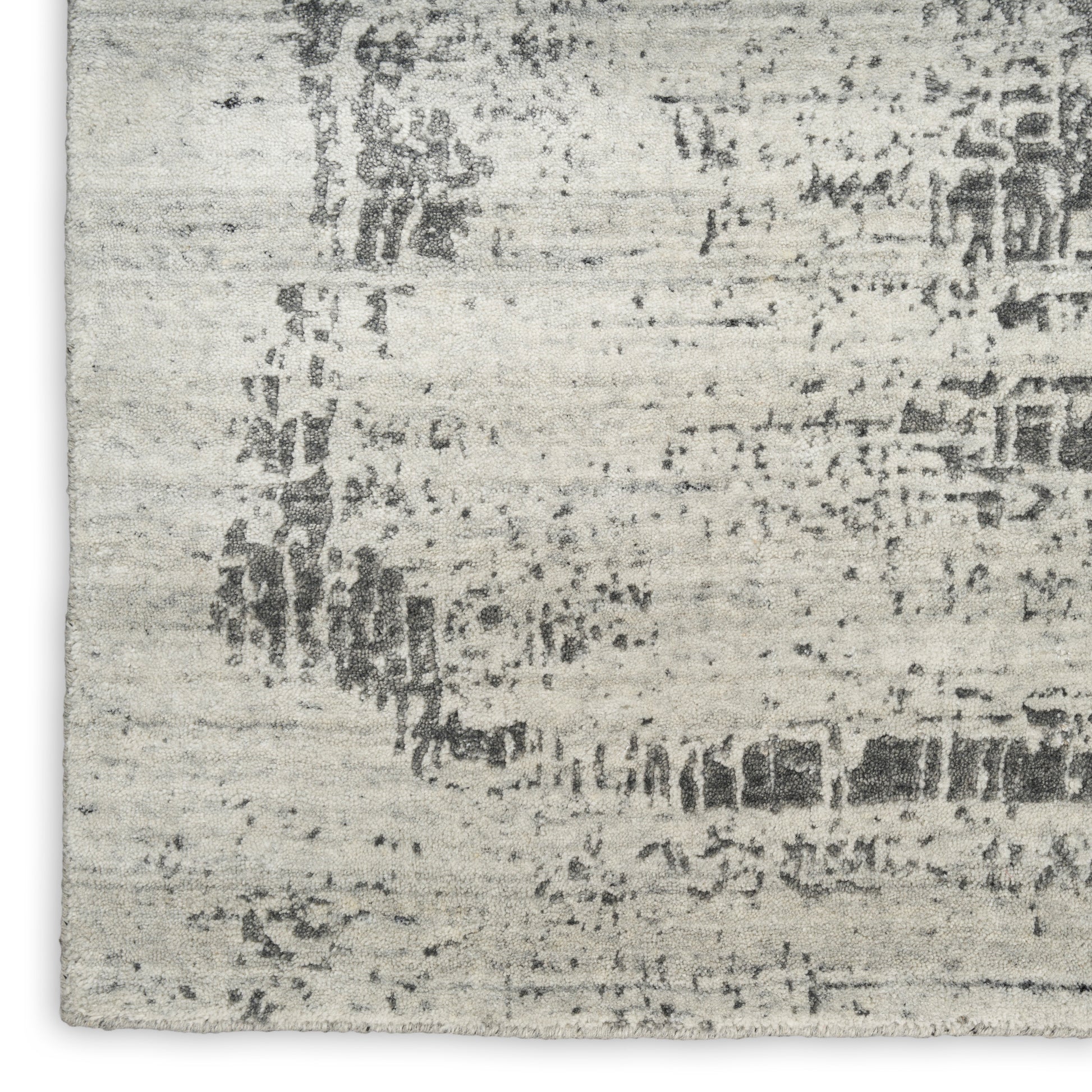 Nourison Home Harmony  Ivory Charcoal  Contemporary