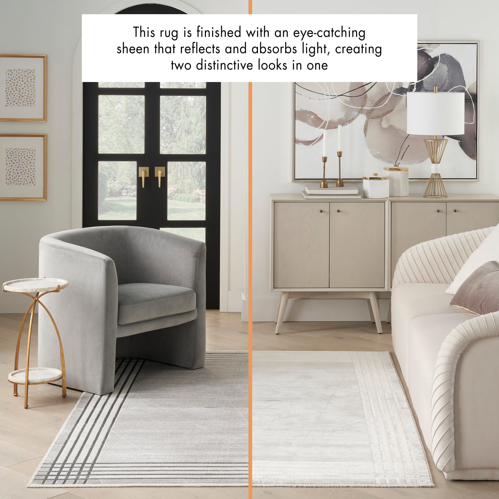 Nourison Home Desire  Grey Silver  Contemporary