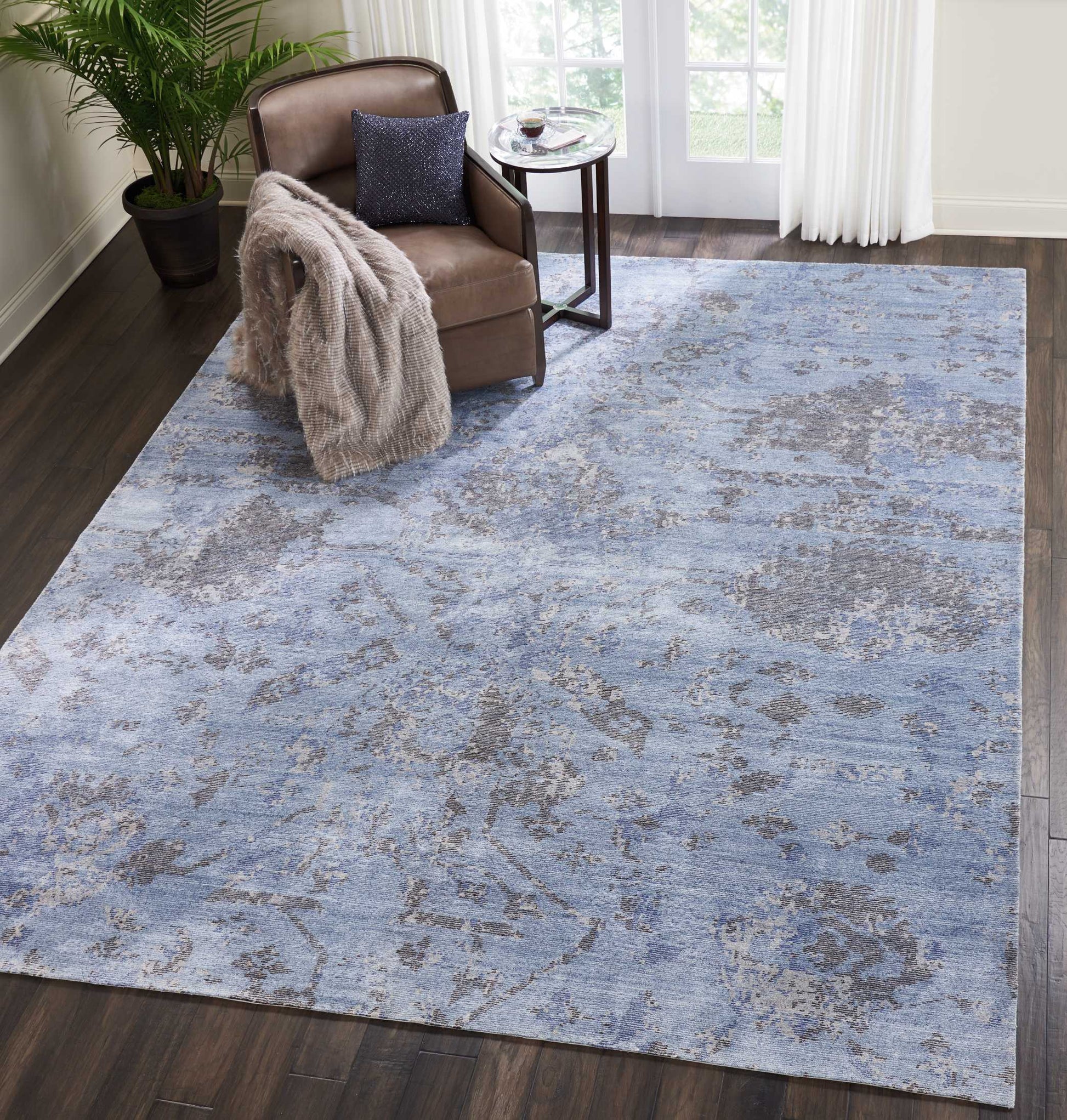 Nourison Home Lucent  Sky  Transitional