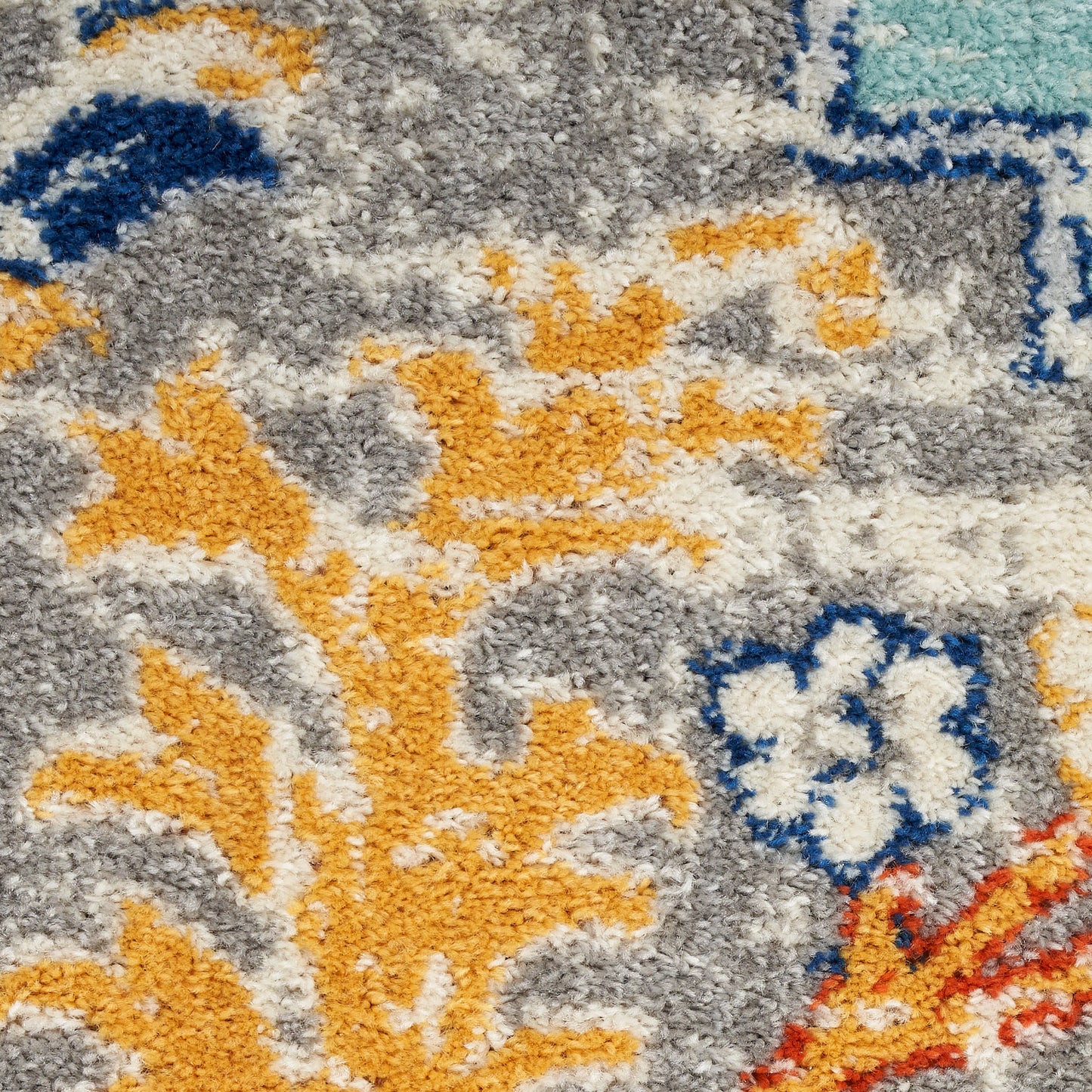 Nourison Home Passion  Aqua Multicolor  Traditional