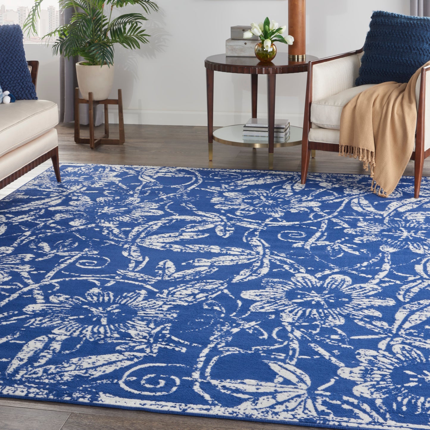 Nourison Home Whimsicle  Navy  Contemporary