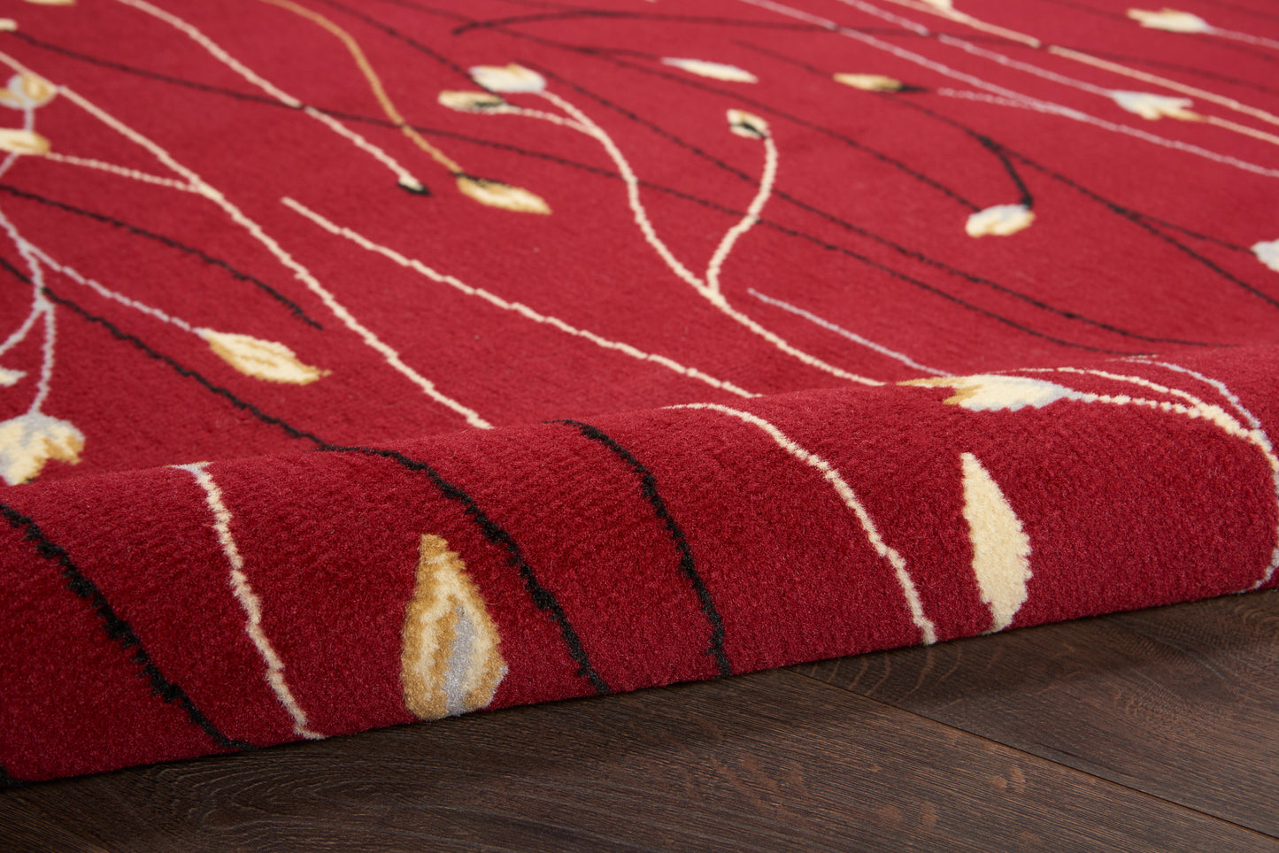 Nourison Home Grafix  Red  Contemporary