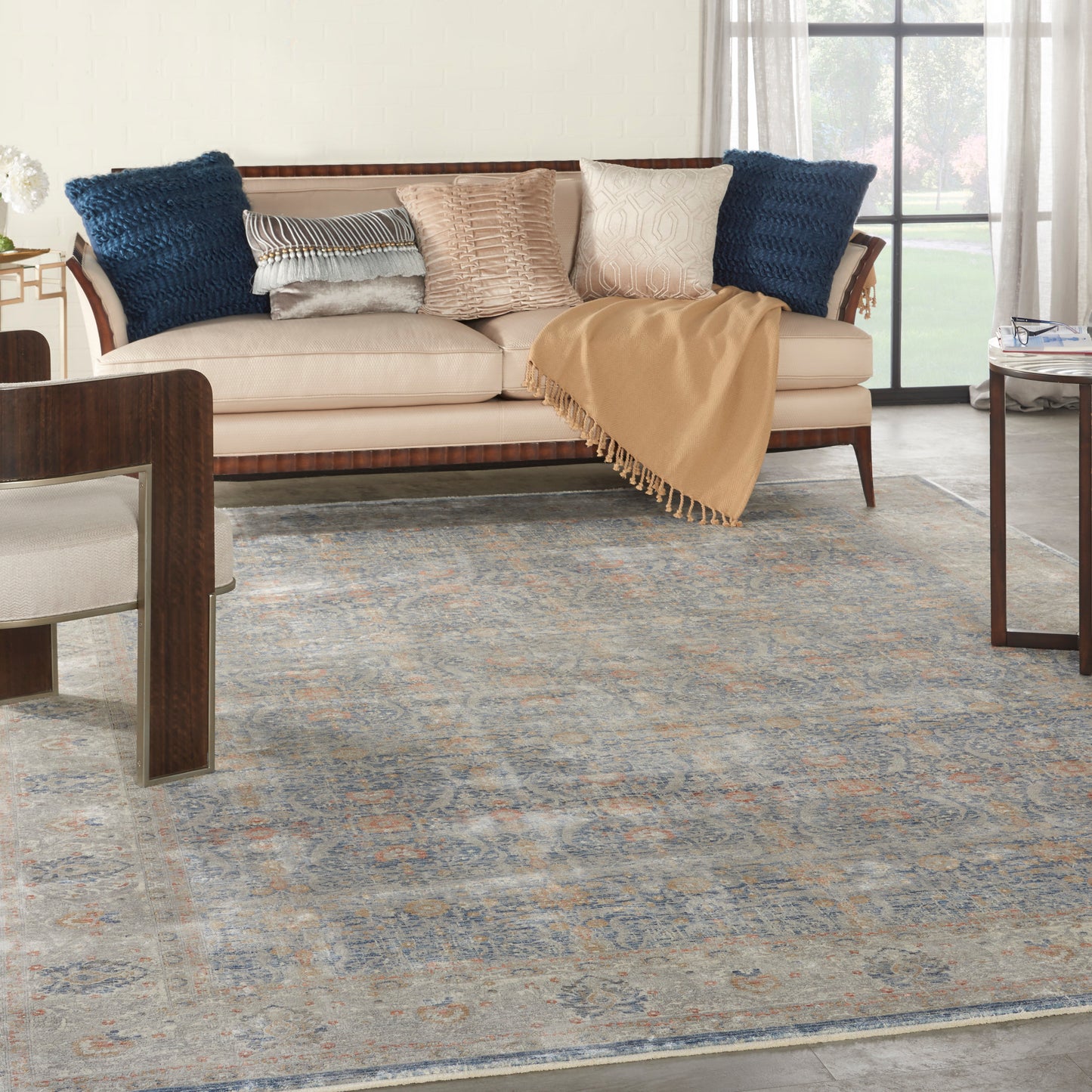 Nourison Home Starry Nights  Light Blue  Traditional