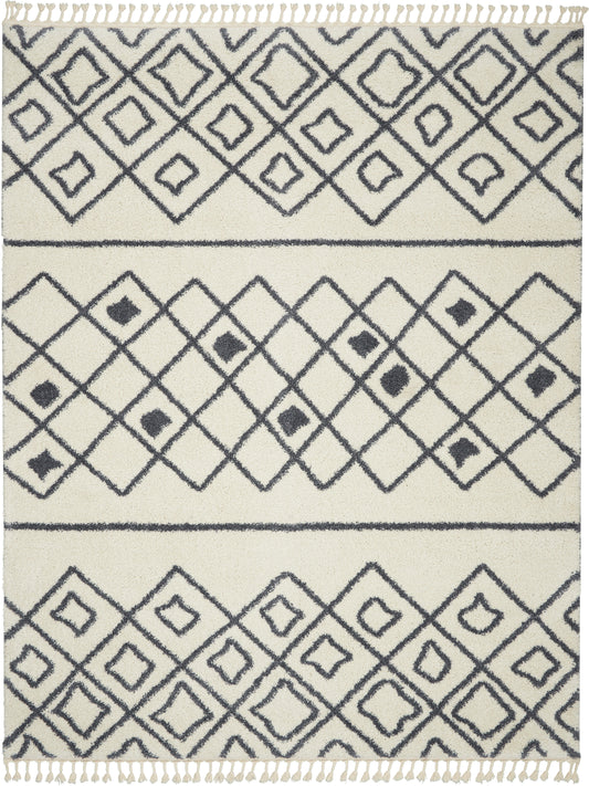 Nourison Home Serenity Shag  Ivory Slate  