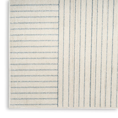 Nourison Home Washable Decor  Cream Blue  Contemporary