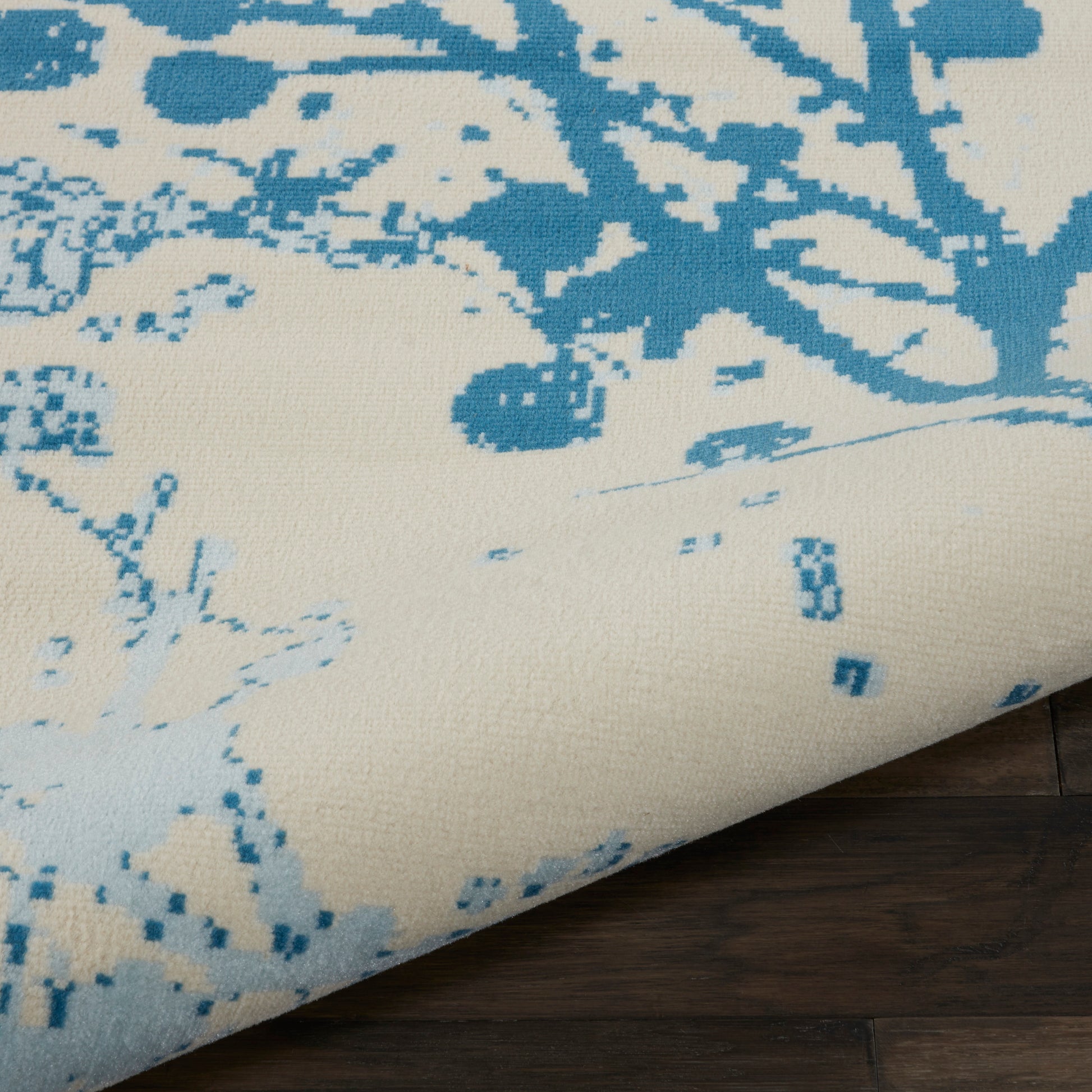 Nourison Home Jubilant  Ivory Blue  Contemporary