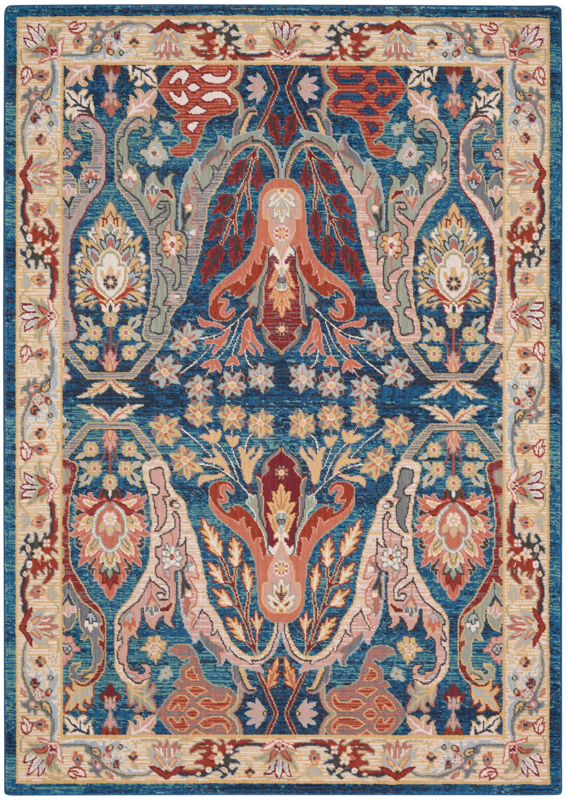 Nourison Home Parisa  Denim Multicolor  Transitional