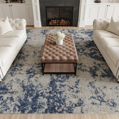 Nourison Home Rustic Textures  Grey Blue  Contemporary