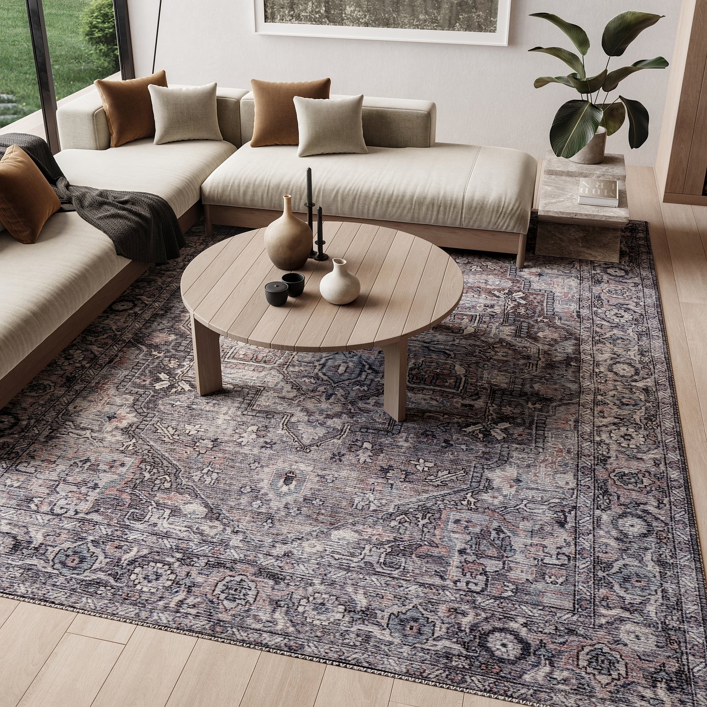 Nourison Home New Concept Washables  Grey  Traditional